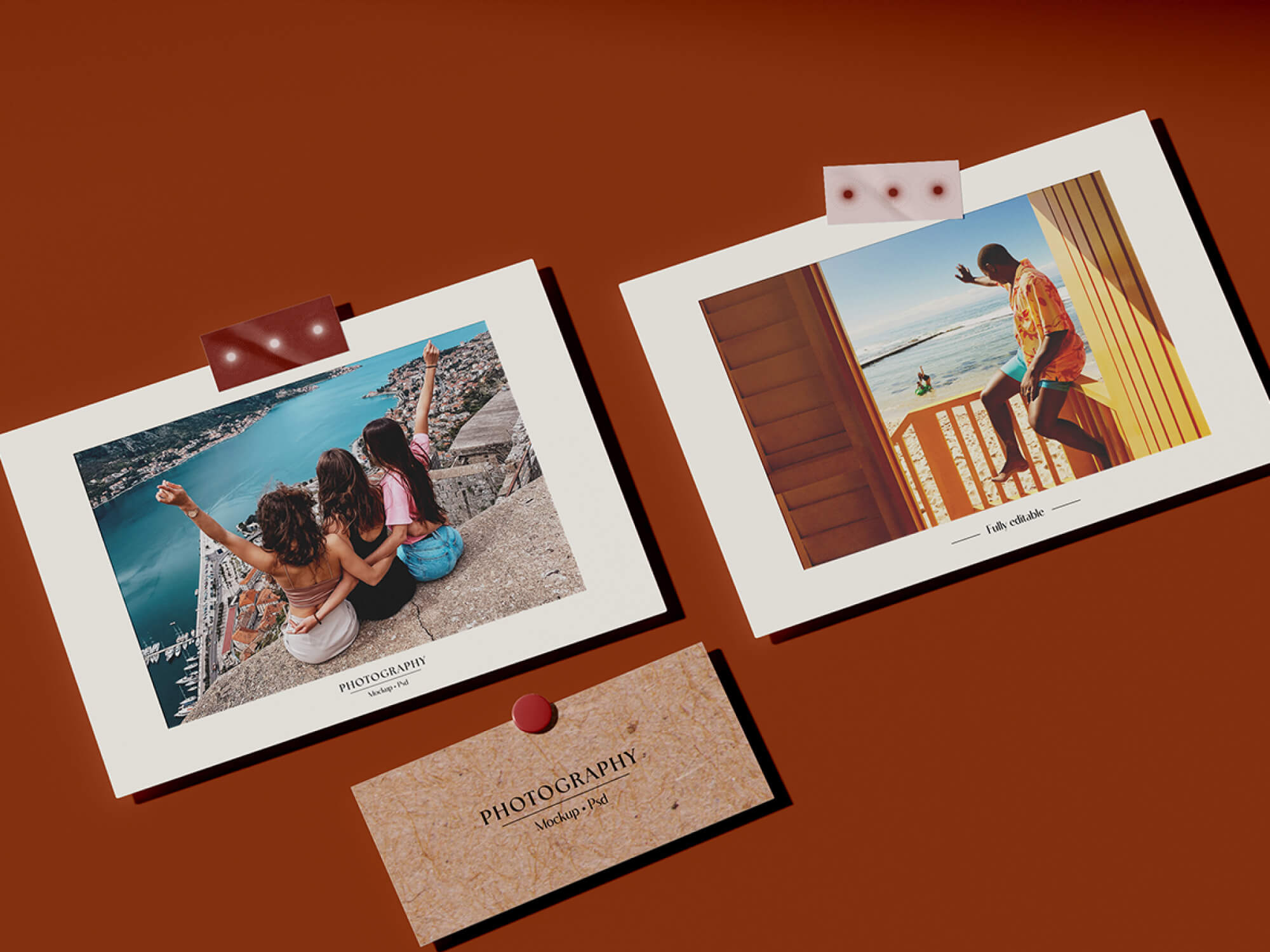 WIZART photo paper print with custom design layout
