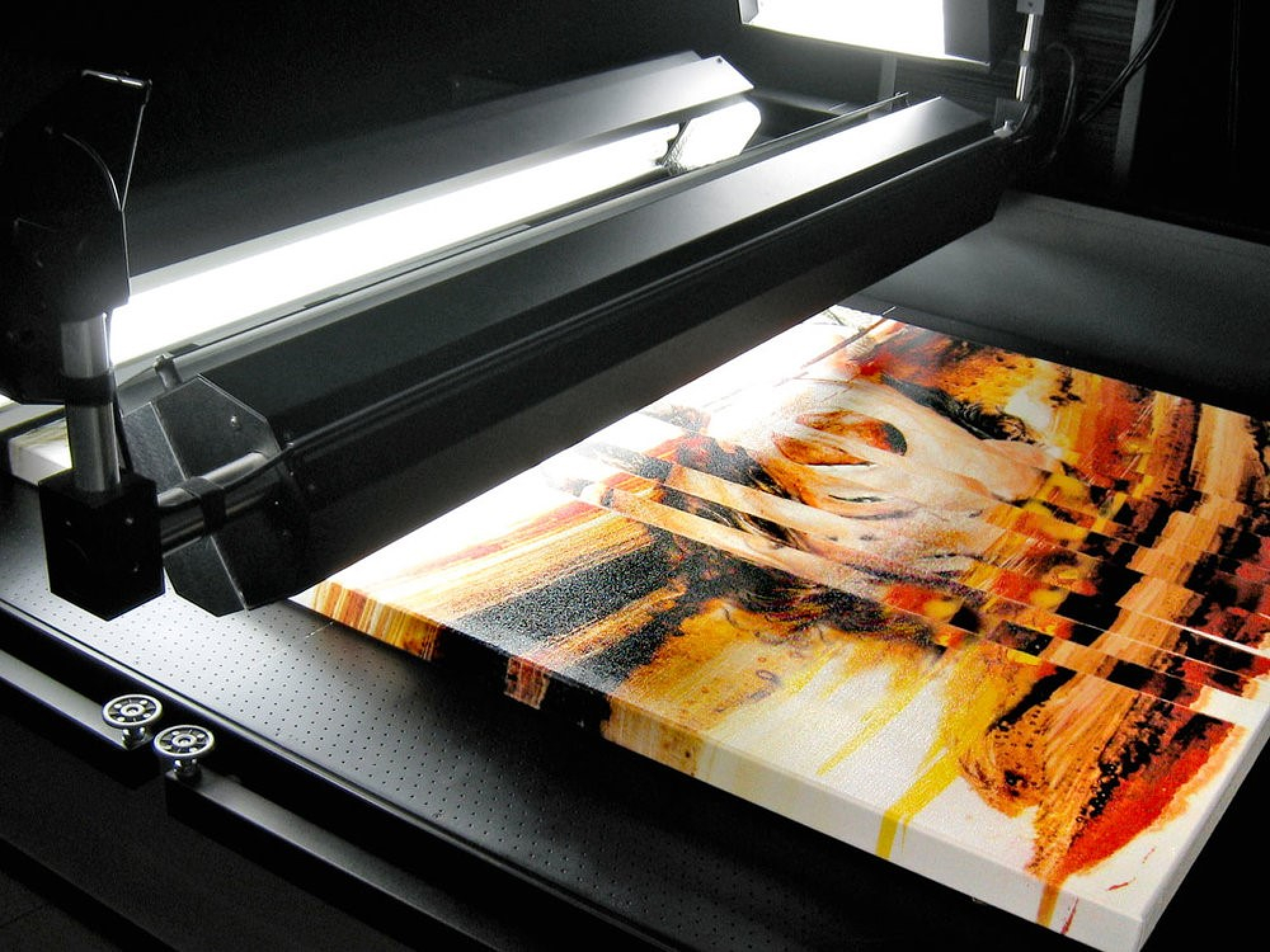 Digitally scanned painting sample - Artwork scanning by WIZART Dubai