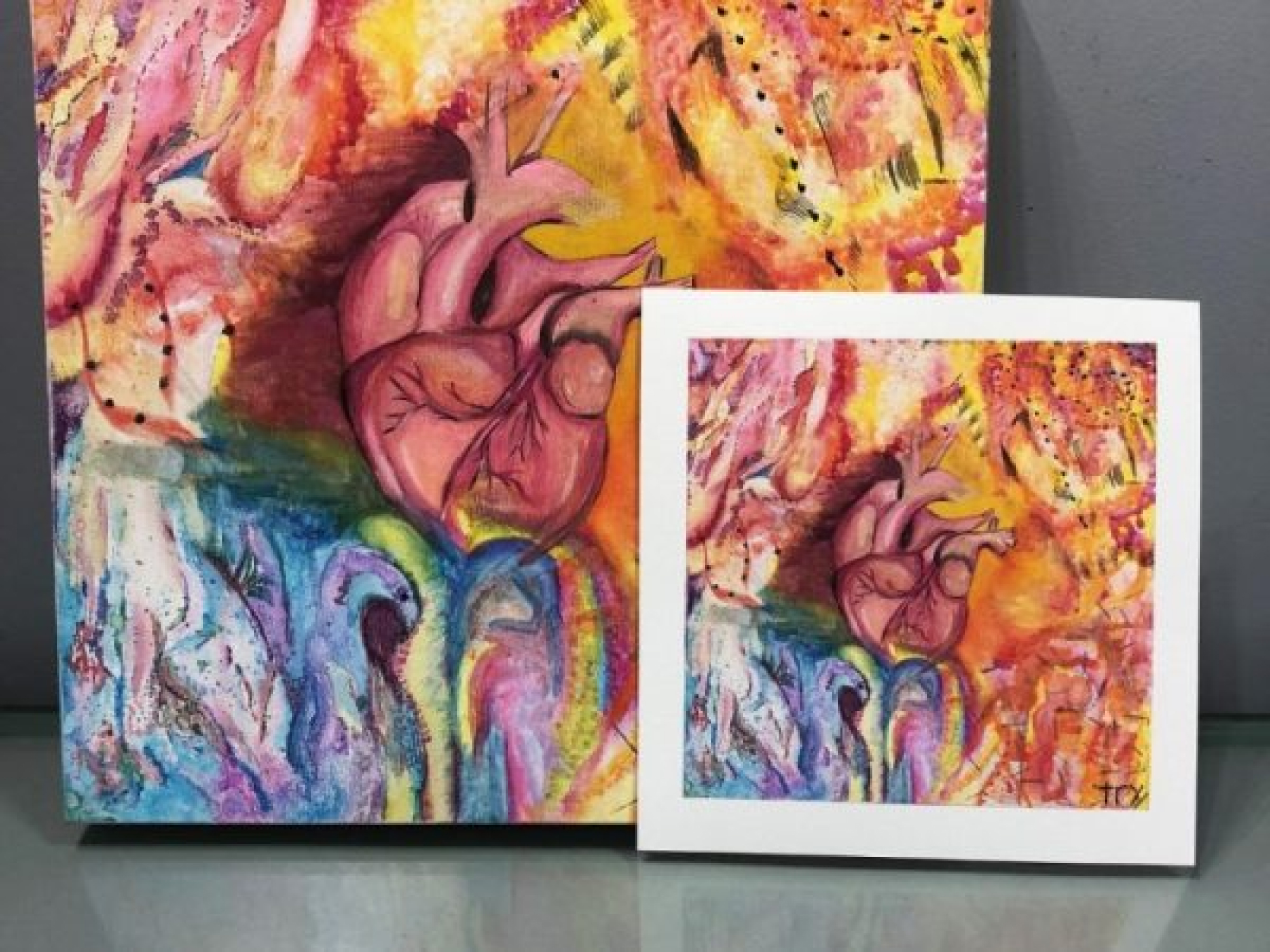 Example of professional fine art scanning by WIZART - wizart.ae